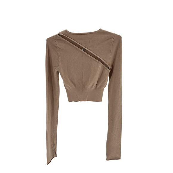 H:Ours 'Jacklyn' Tan Rayon Sweater Size M - Picture 3 of 4